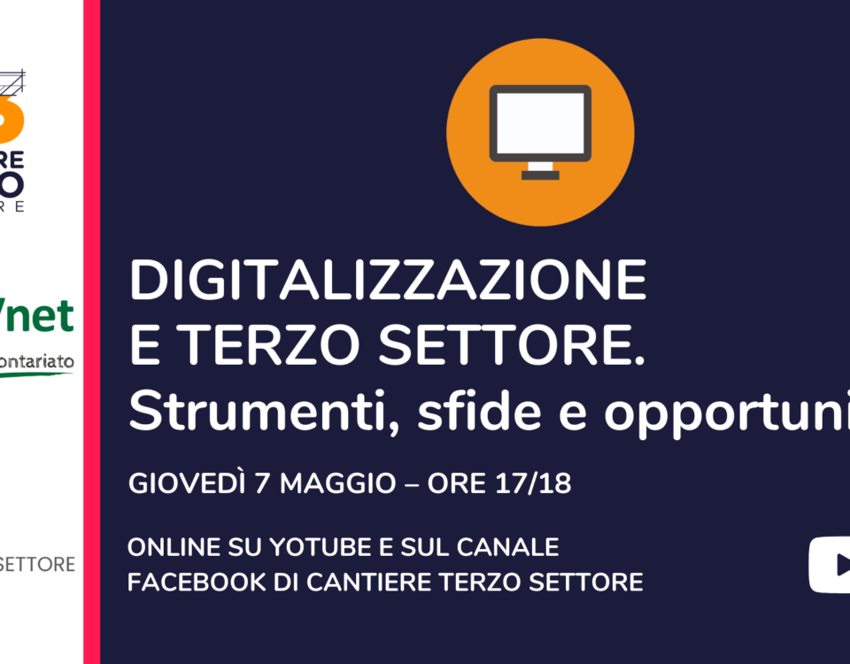 Digitalizzazione e Terzo settore: strumenti, sfide e opportunità